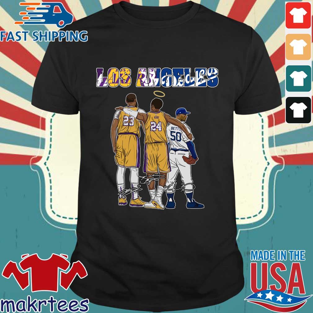 Los Angeles Lakers Kobe Bryant Lebron James And Dodgers Betts T Shirt,  hoodie, sweater, long sleeve and tank top