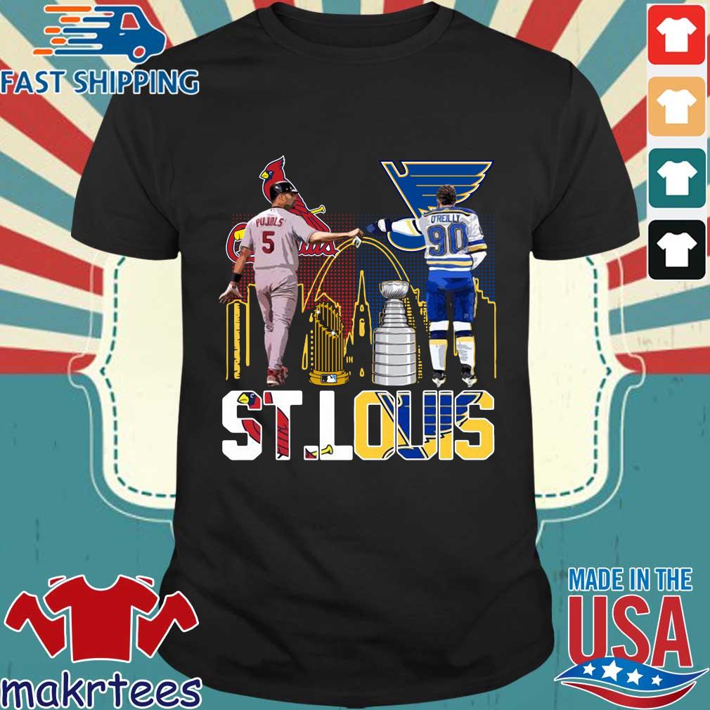 St. Louis St. Louis Cardinals Albert Pujols St. Louis Blues Ryan O'Reilly  Shirt,Sweater, Hoodie, And Long Sleeved, Ladies, Tank Top