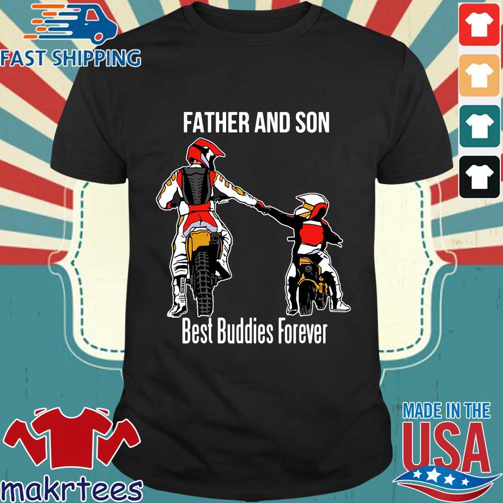 Father And Son Best Buddies Forever Fist Bump Dirt Bike Shirt