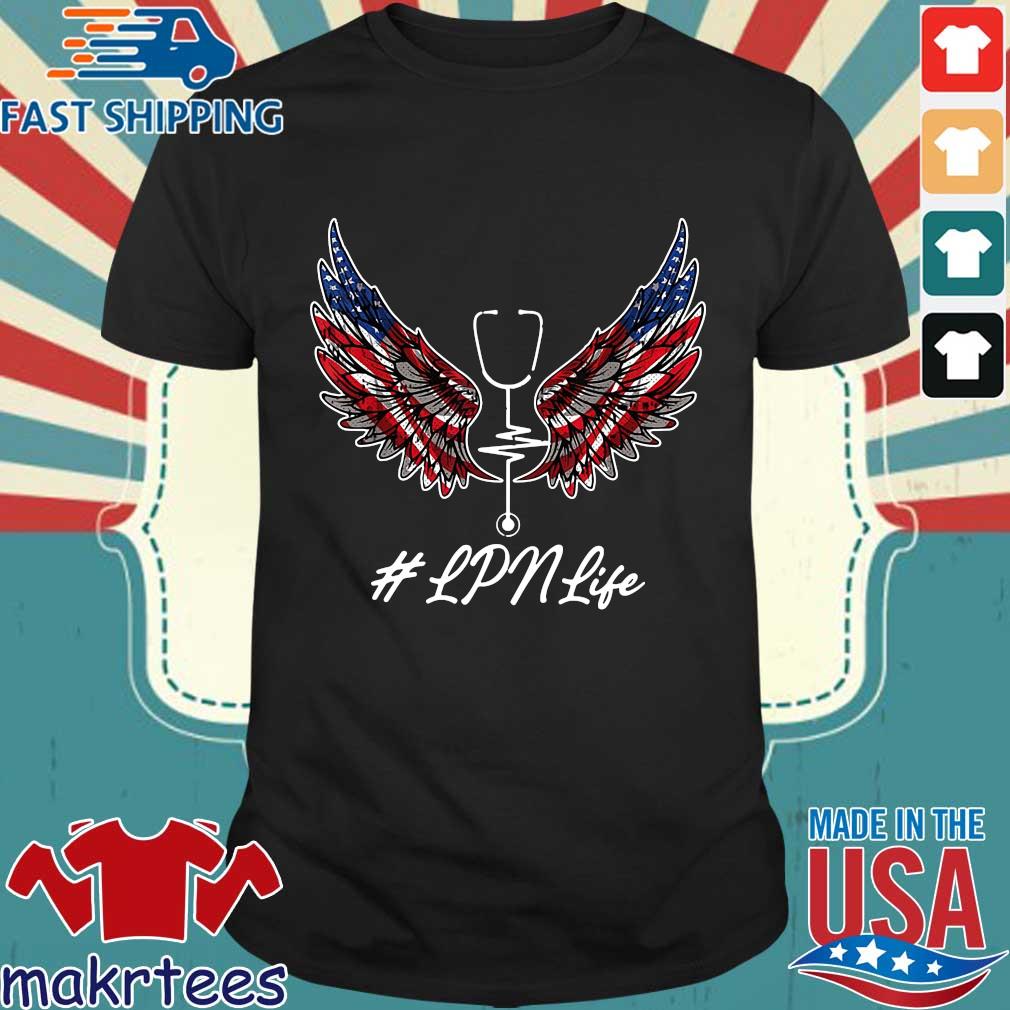 Nurse Angel #LPNLife America 4th Of July Shirt