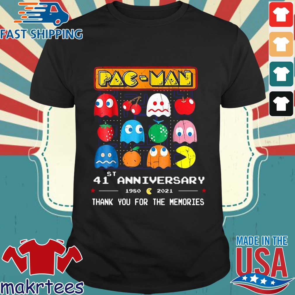 Pac Man 41st anniversary 1980-2021 thank you for the memories shirt