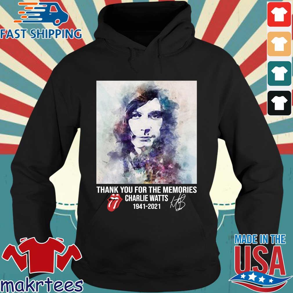 Official thank you for the memories Charlie Watts 1941-2021 signature s Hoodie den