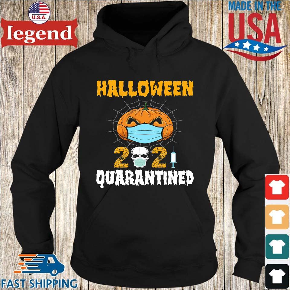 Pumpkin face mask 2021 quarantined Halloween s Hoodie den-min