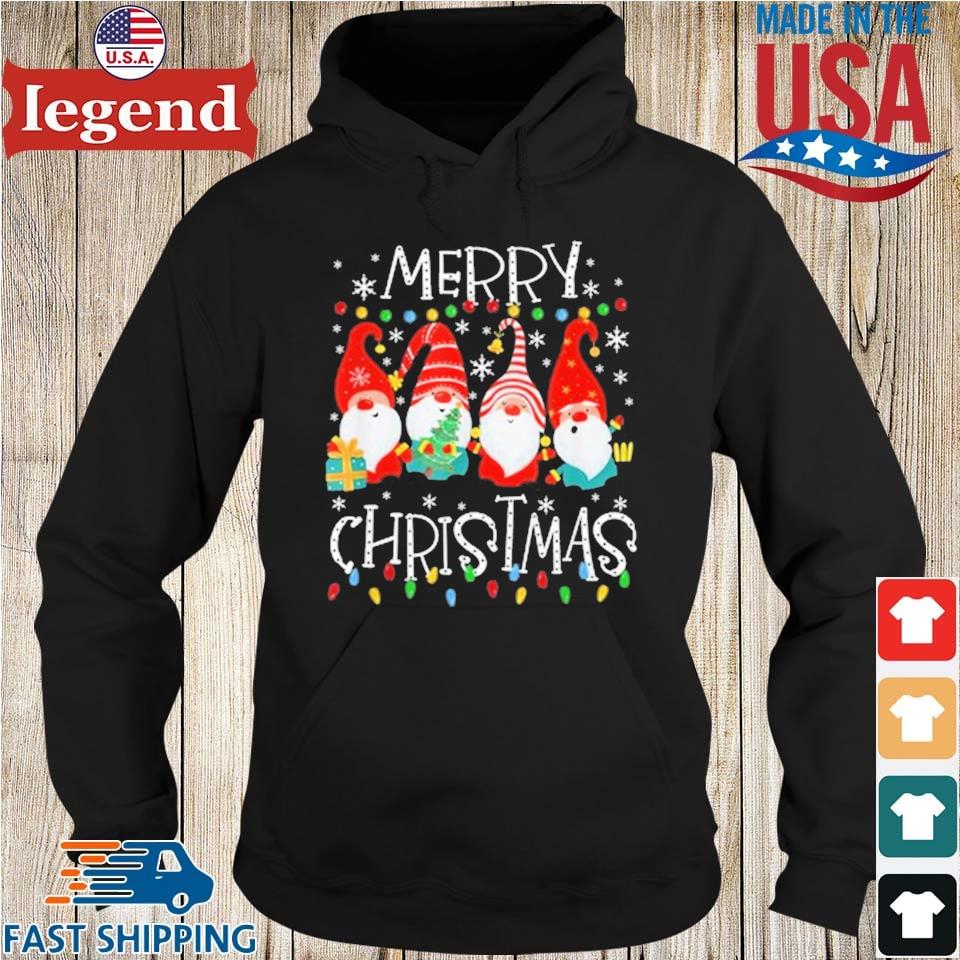 Merry Christmas Gnome Family Xmas Kids Adults Shirt Hoodie den-min