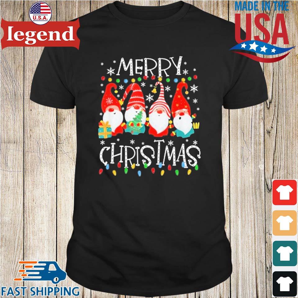 Merry Christmas Gnome Family Xmas Kids Adults Shirt