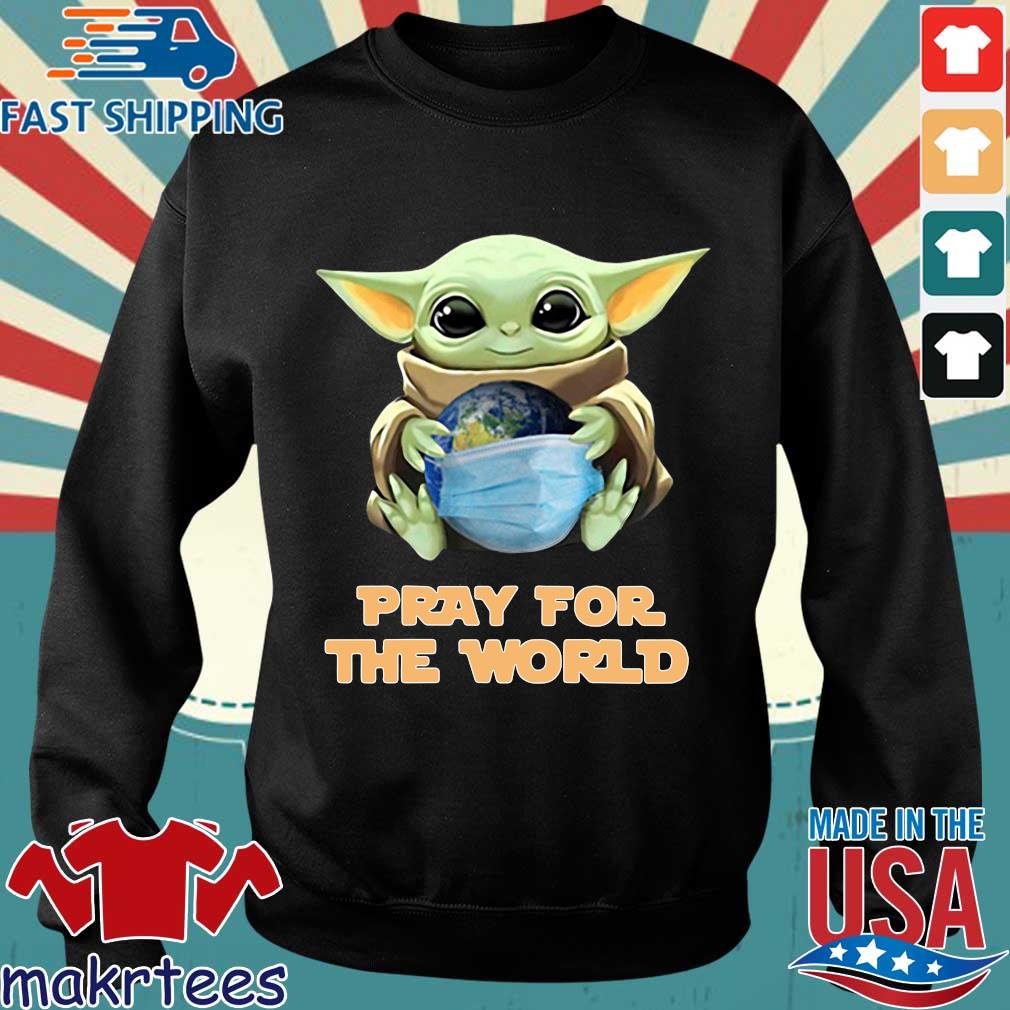 Baby Yoda Hugging The Earth HI-DESTEE Yoda Pray For The World From C o r o n a virus Best Trending Handmade Shirt