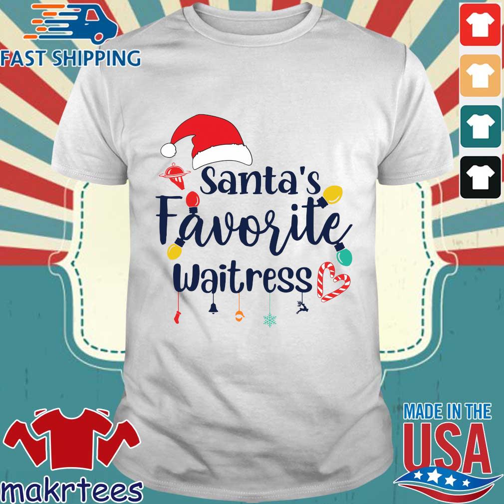 santa's favorite waitress shirt